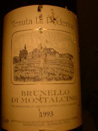 Brunello from Montalcino, Italy